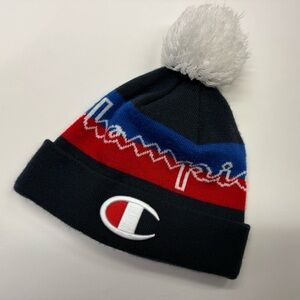 Champion Navy and Red Beanie…fits Teen-adult